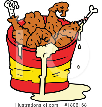 Fried Chicken Clipart #1806168 by lineartestpilot