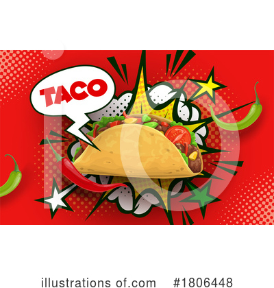 Taco Clipart #1806448 by Vector Tradition SM
