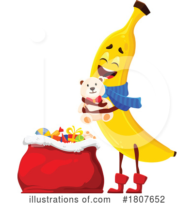 Banana Clipart #1807652 by Vector Tradition SM