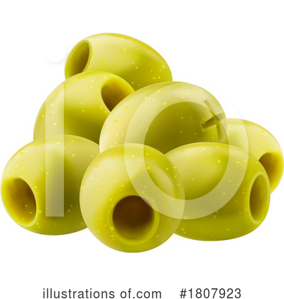 Green Olives Clipart #1807923 by Vector Tradition SM