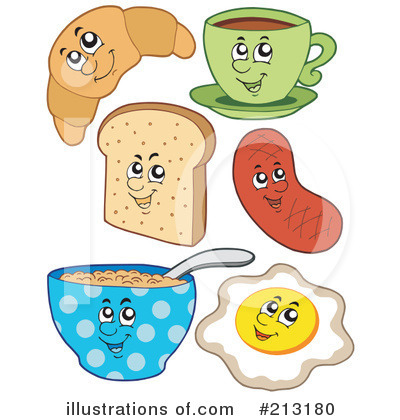 Royalty-Free (RF) Food Clipart Illustration by visekart - Stock Sample #213180
