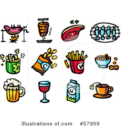 Royalty-Free (RF) Food Clipart Illustration by NL shop - Stock Sample #57959