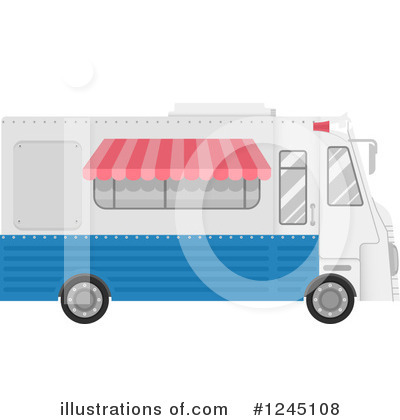 Royalty-Free (RF) Food Truck Clipart Illustration by BNP Design Studio - Stock Sample #1245108