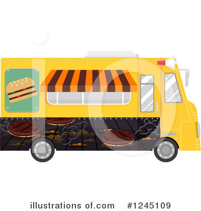 Royalty-Free (RF) Food Truck Clipart Illustration by BNP Design Studio - Stock Sample #1245109