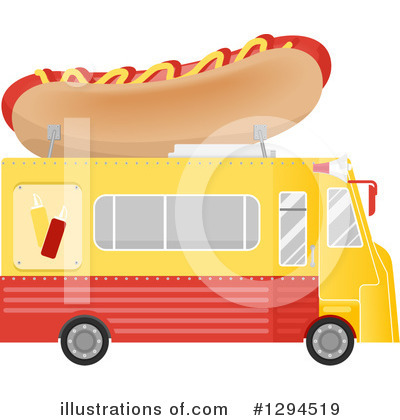 Royalty-Free (RF) Food Truck Clipart Illustration by BNP Design Studio - Stock Sample #1294519