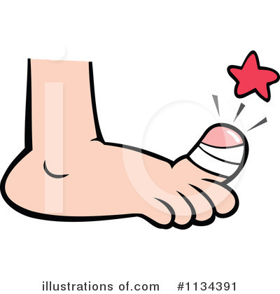 Royalty-Free (RF) Foot Clipart Illustration by Johnny Sajem - Stock Sample #1134391
