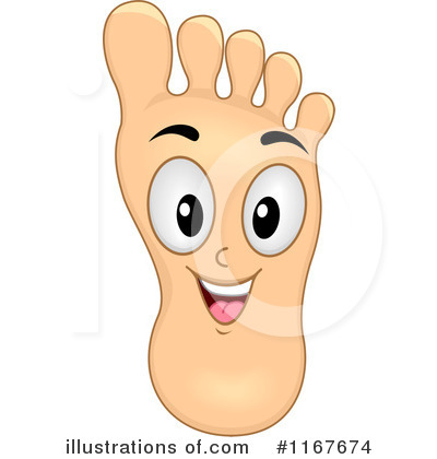 Royalty-Free (RF) Foot Clipart Illustration by BNP Design Studio - Stock Sample #1167674