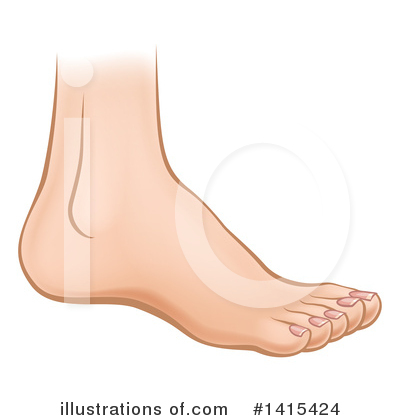 Foot Clipart #1415424 by AtStockIllustration