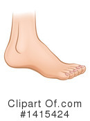 Foot Clipart #1415424 by AtStockIllustration