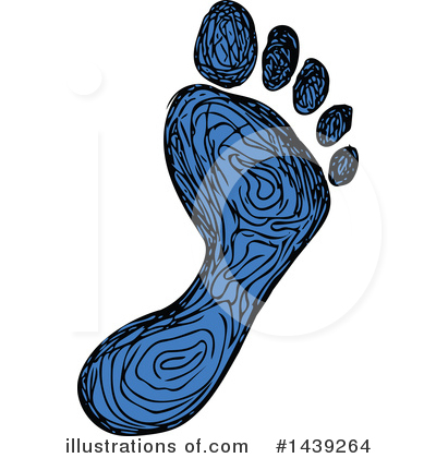 Footprint Clipart #1439264 by patrimonio