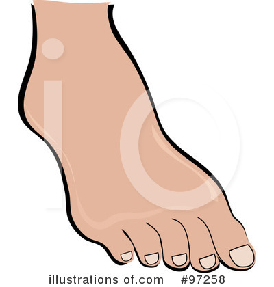 Royalty-Free (RF) Foot Clipart Illustration by Pams Clipart - Stock Sample #97258
