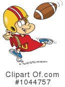 Football Clipart #1044757 by toonaday