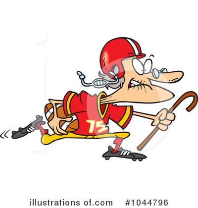 Football Players Clipart #1044796 by toonaday