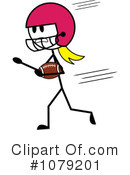 Football Clipart #1079201 by Pams Clipart