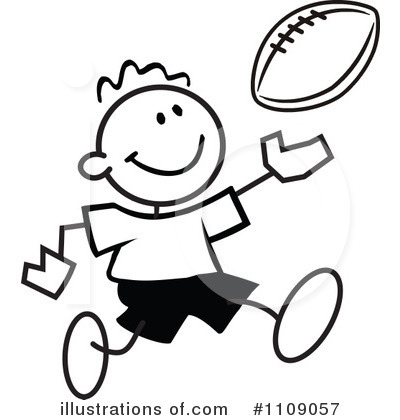 American Football Clipart #1109057 by Johnny Sajem