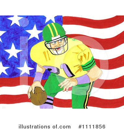 Royalty-Free (RF) Football Clipart Illustration by Prawny - Stock Sample #1111856