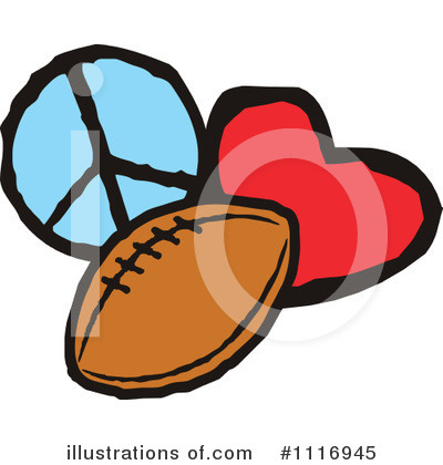 American Football Clipart #1116945 by Johnny Sajem