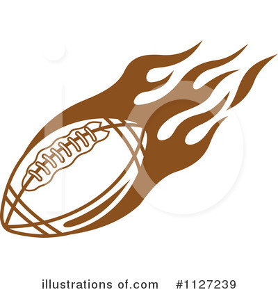 Royalty-Free (RF) Football Clipart Illustration by Vector Tradition SM - Stock Sample #1127239