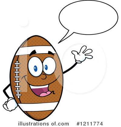 American Football Clipart #1211774 by Hit Toon