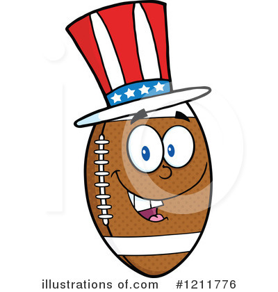 American Football Clipart #1211776 by Hit Toon
