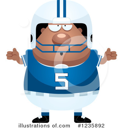 Football Player Clipart #1235892 by Cory Thoman