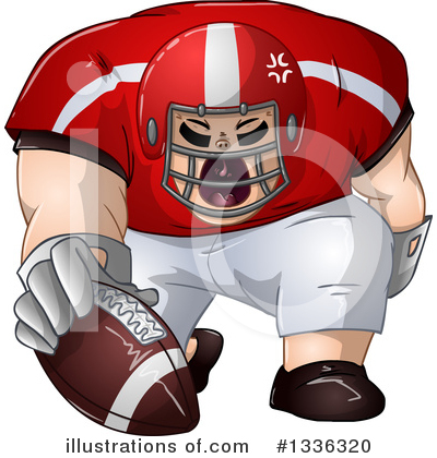 Football Player Clipart #1336320 by Liron Peer
