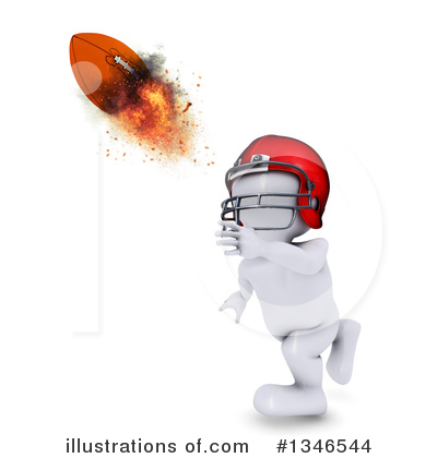 Royalty-Free (RF) Football Clipart Illustration by KJ Pargeter - Stock Sample #1346544