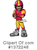 Football Clipart #1372248 by Clip Art Mascots
