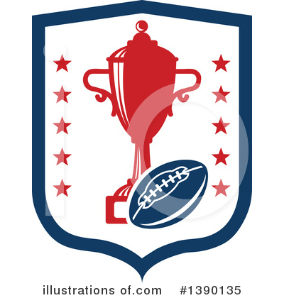 Royalty-Free (RF) Football Clipart Illustration by Vector Tradition SM - Stock Sample #1390135