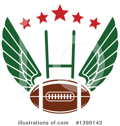 Royalty-Free (RF) Football Clipart Illustration by Vector Tradition SM - Stock Sample #1390143