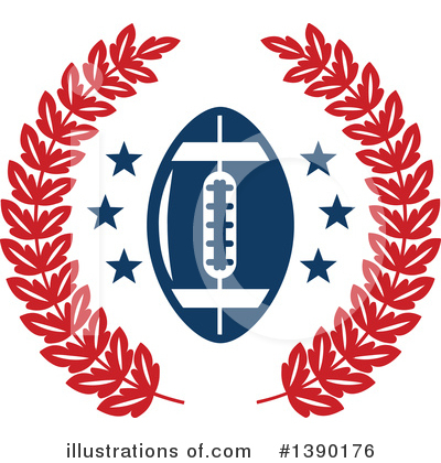Footballs Clipart #1390176 by Vector Tradition SM