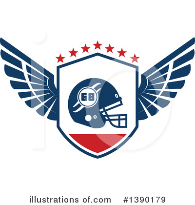 Royalty-Free (RF) Football Clipart Illustration by Vector Tradition SM - Stock Sample #1390179