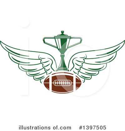 Royalty-Free (RF) Football Clipart Illustration by Vector Tradition SM - Stock Sample #1397505