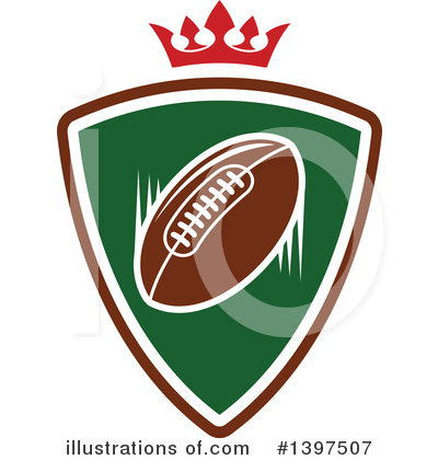 Royalty-Free (RF) Football Clipart Illustration by Vector Tradition SM - Stock Sample #1397507