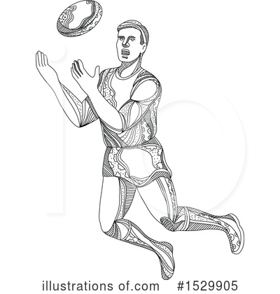 Royalty-Free (RF) Football Clipart Illustration by patrimonio - Stock Sample #1529905