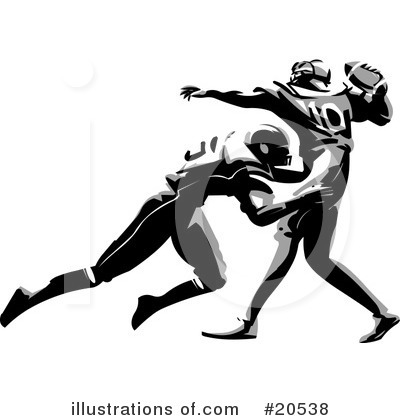 Royalty-Free (RF) Football Clipart Illustration by Tonis Pan - Stock Sample #20538