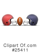 Football Clipart #25411 by KJ Pargeter