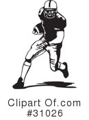 Football Clipart #31026 by David Rey