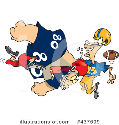 Football Players Clipart #437609 by toonaday
