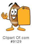Football Clipart #9129 by Mascot Junction