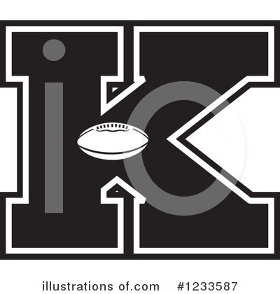 Football Letter Clipart #1233587 by Johnny Sajem