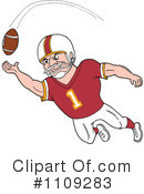 Football Player Clipart #1109283 by LaffToon