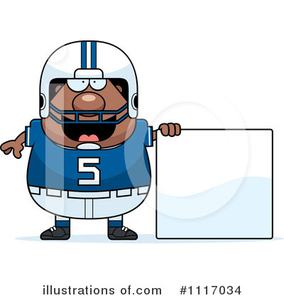 Royalty-Free (RF) Football Player Clipart Illustration by Cory Thoman - Stock Sample #1117034