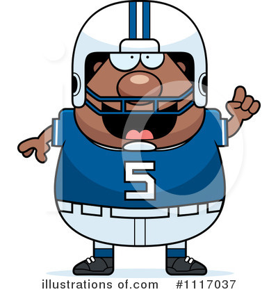 Royalty-Free (RF) Football Player Clipart Illustration by Cory Thoman - Stock Sample #1117037