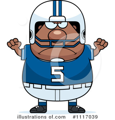 Royalty-Free (RF) Football Player Clipart Illustration by Cory Thoman - Stock Sample #1117039