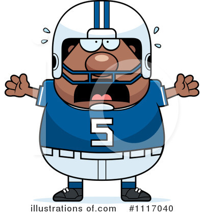 Royalty-Free (RF) Football Player Clipart Illustration by Cory Thoman - Stock Sample #1117040