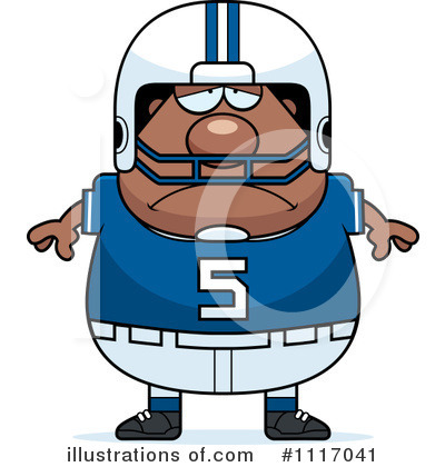 Royalty-Free (RF) Football Player Clipart Illustration by Cory Thoman - Stock Sample #1117041