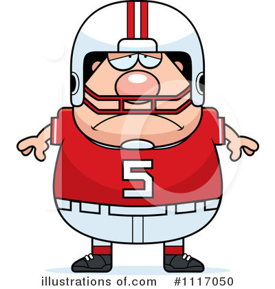Royalty-Free (RF) Football Player Clipart Illustration by Cory Thoman - Stock Sample #1117050