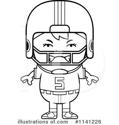 Royalty-Free (RF) Football Player Clipart Illustration by Cory Thoman - Stock Sample #1141226