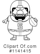 Football Player Clipart #1141415 by Cory Thoman